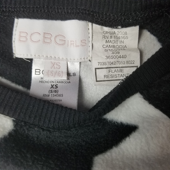 BCBGirls Black and White Sweatshirt With Stars - Picture 5 of 6